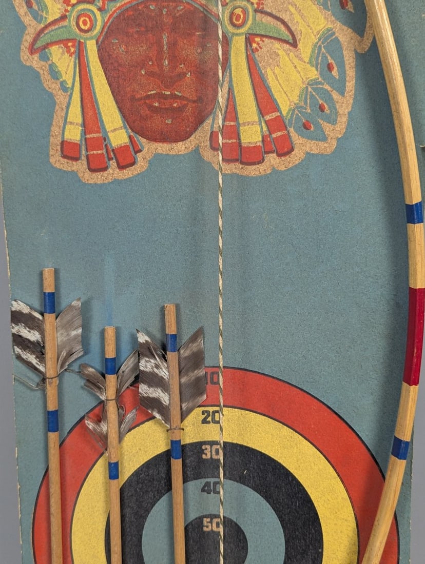 Vintage Rollin Wilson Co Big Chief No 30 Toy Archery Set Classic Collectible - 3
