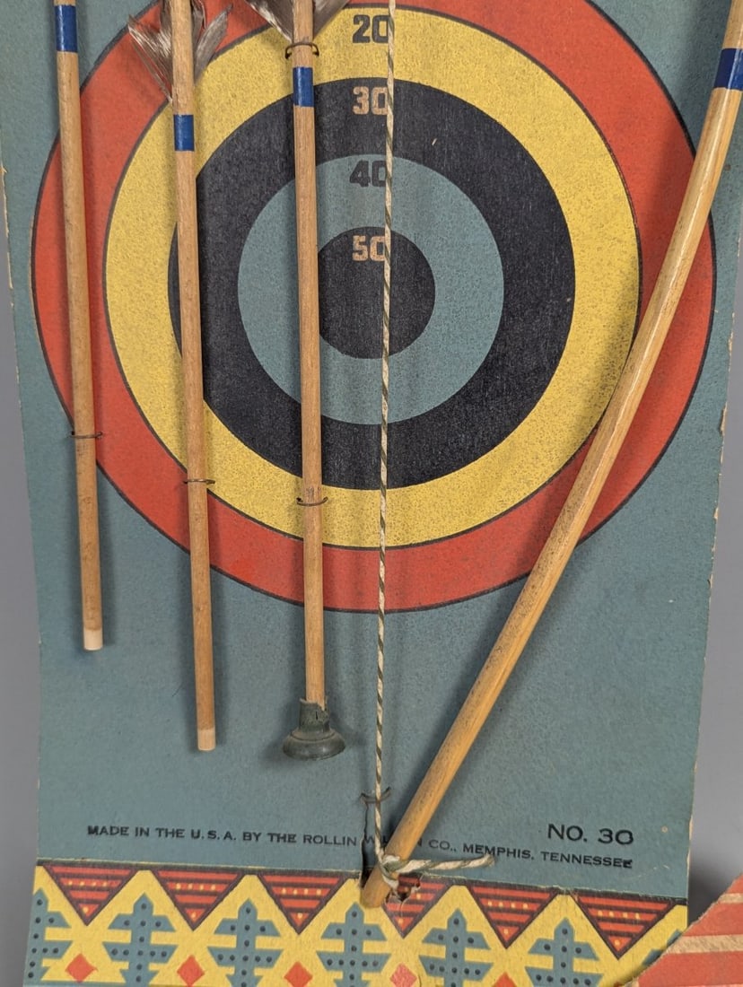 Vintage Rollin Wilson Co Big Chief No 30 Toy Archery Set Classic Collectible - 4