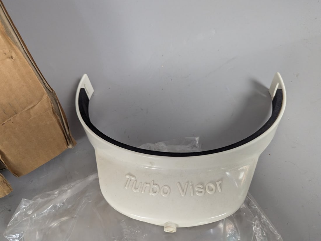 Vintage Stadium Turbo Vision Face Shield NOS Rare Motorcycle Scooter Accessory - 3