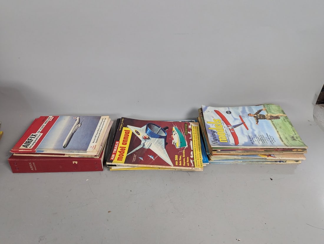 Vintage Airplane Model Magazines Collection Including Flying Models Airfix Aero Modeller (1 of 8)