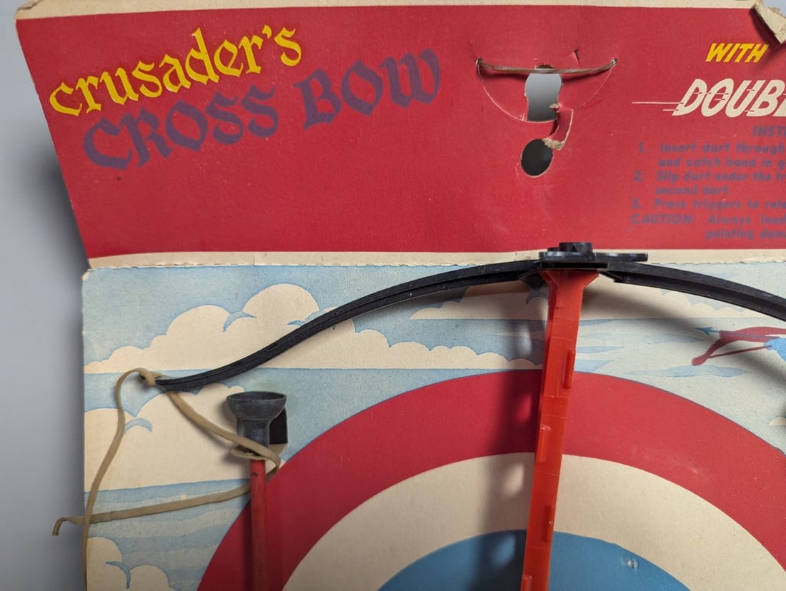 Vintage Multiple Products Corp Crusader's Cross Bow Toy Set New Old Stock Rare Collectible - 2