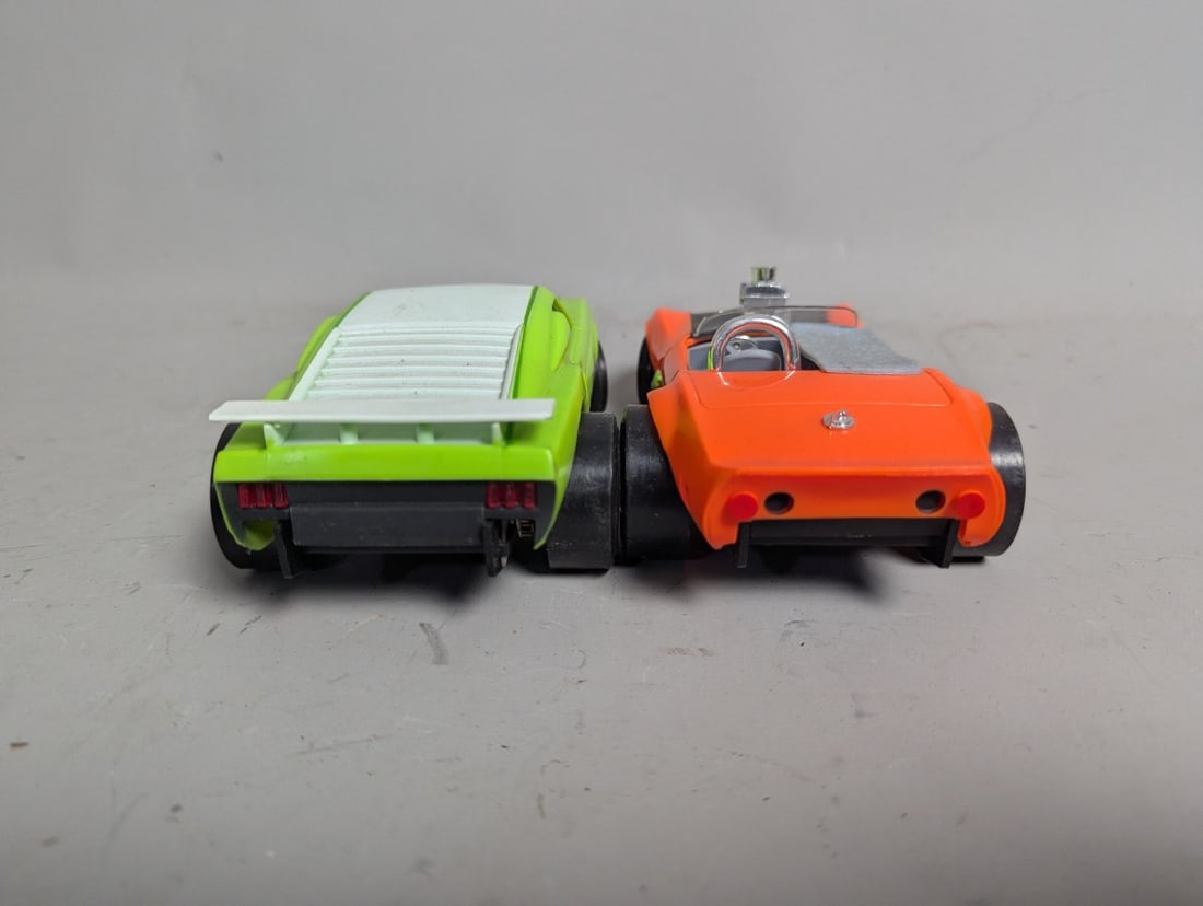Vintage Hasbro Amaze-A-Matics Ford Mustang & Corvette Roadster Toy Cars Collection - 5
