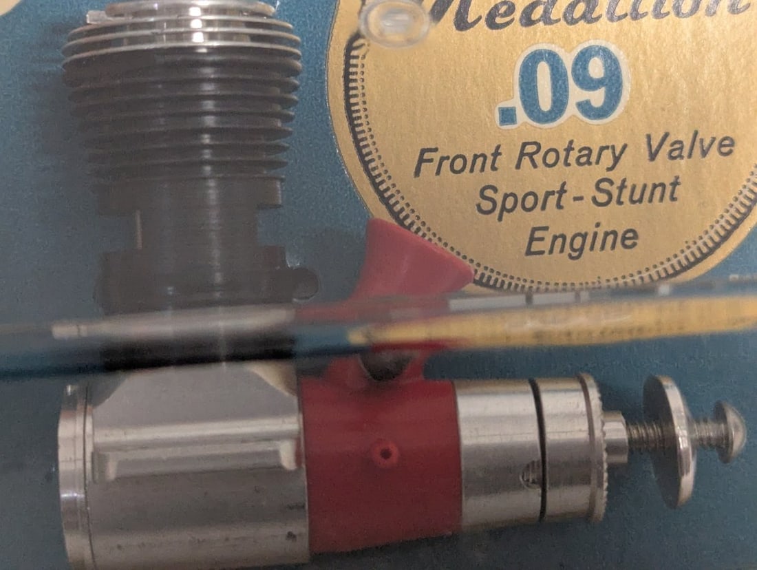 Cox Medallion .09 Front Rotary Valve Sport-Stunt Engine Collectible Model Airplane Engine - 8