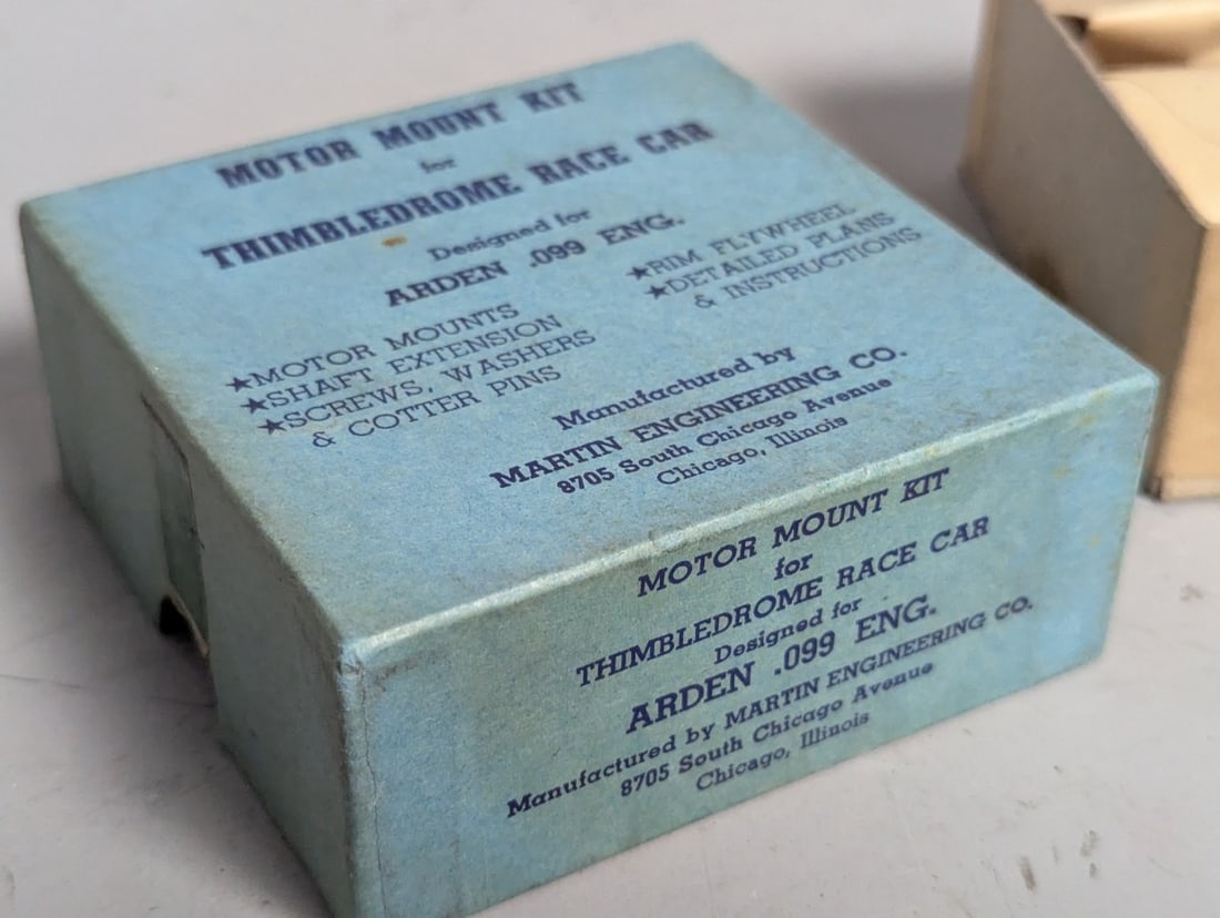 Martin Engineering Co Motor Mount Kit Thimbledrome Race Car Arden .099 Rare New Old Stock - 2