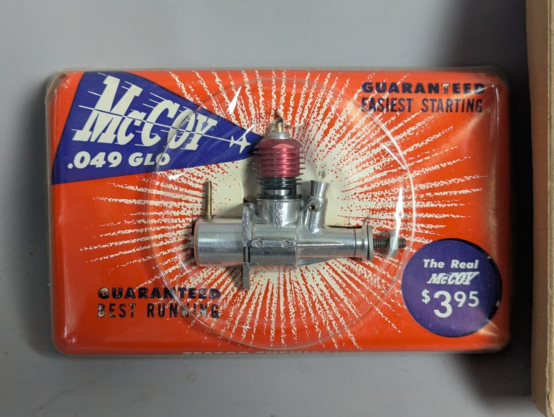 Vintage Testor McCoy .049 GLO Model Airplane Engine New Old Stock Iconic Collectible - 2
