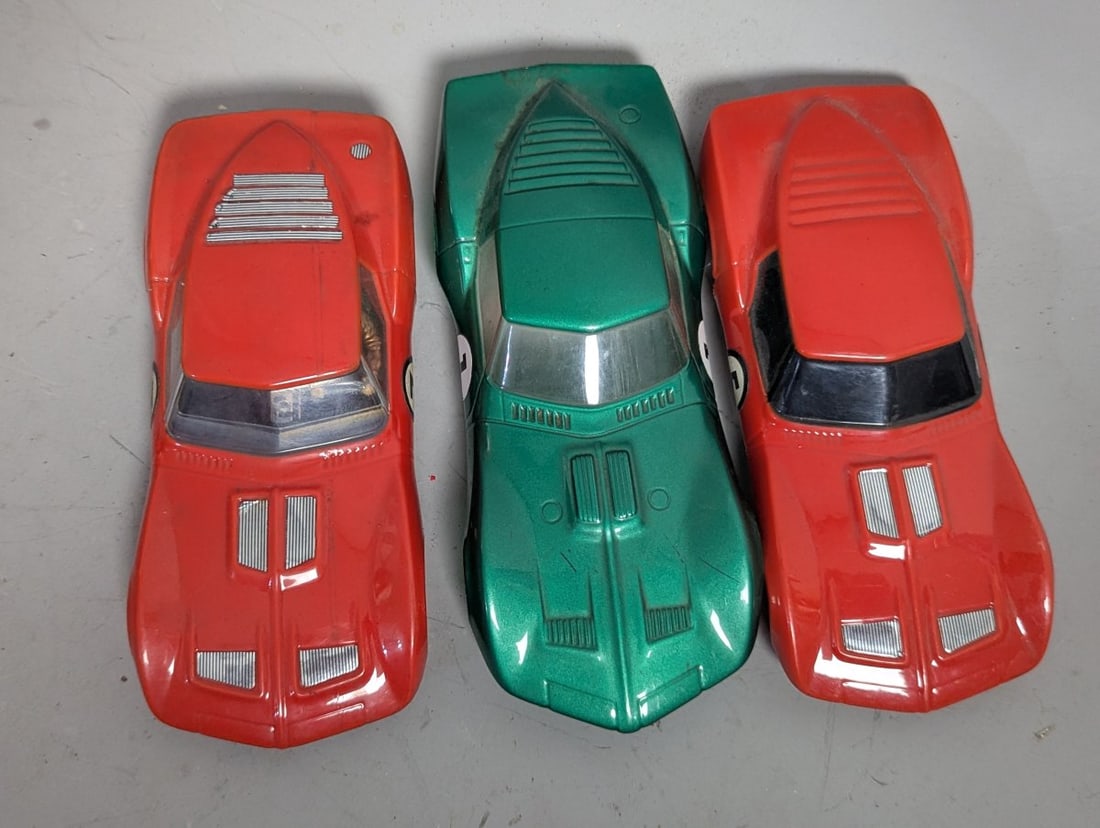 Vintage Lancer Mako Shark Corvette 1/24 Scale Slot Car Bodies Collection of 3 - 3