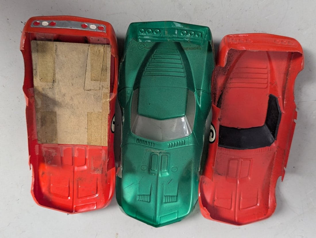 Vintage Lancer Mako Shark Corvette 1/24 Scale Slot Car Bodies Collection of 3 - 6