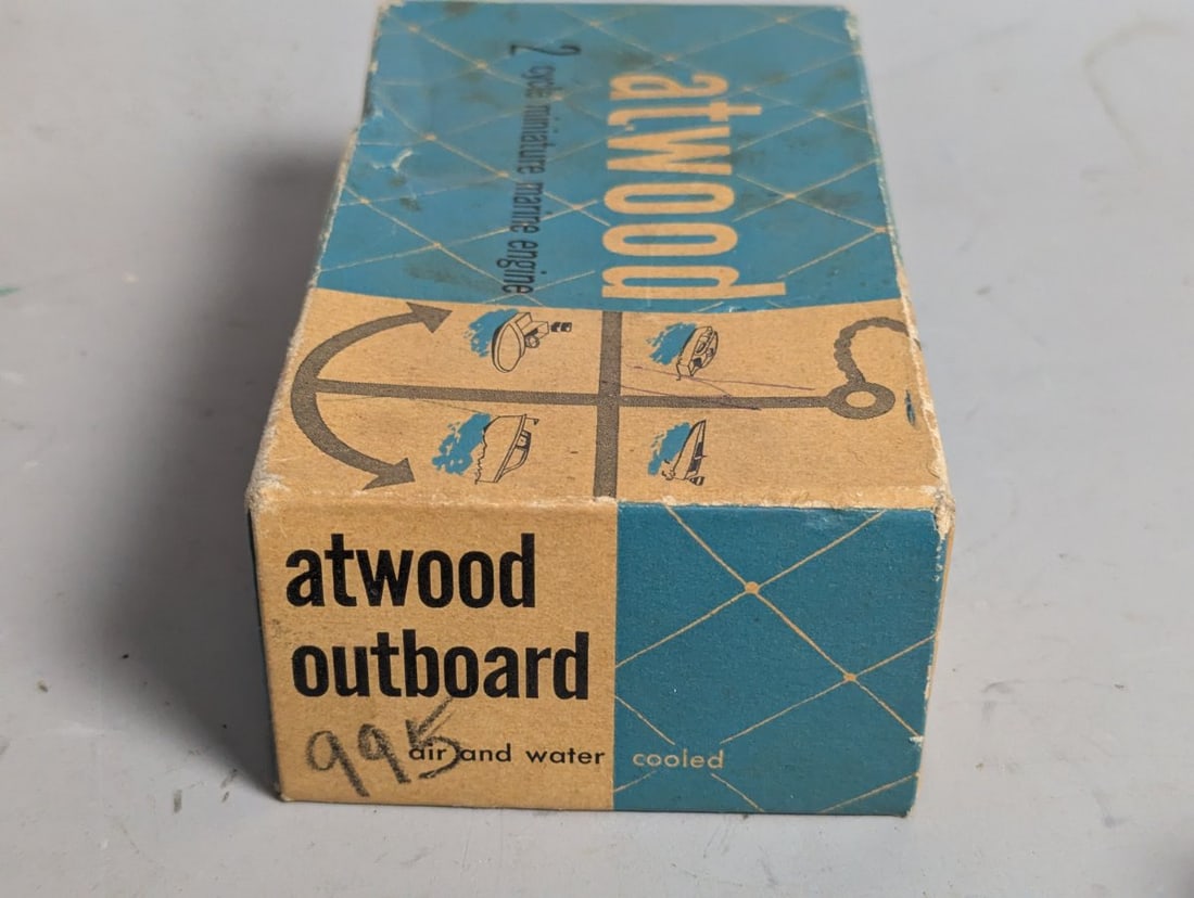 Vintage Atwood Outboard Miniature Marine Engine NOS Precision Built Model Engine - 3