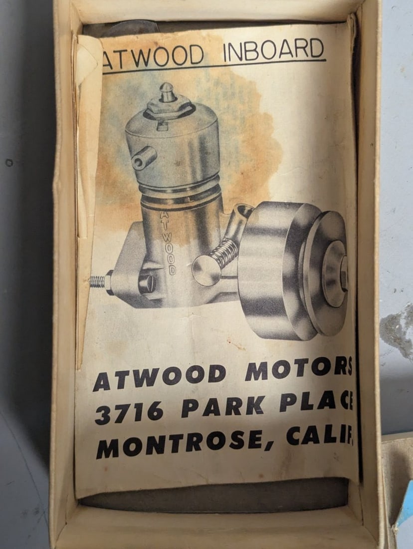 Vintage Atwood Outboard Miniature Marine Engine NOS Precision Built Model Engine - 6