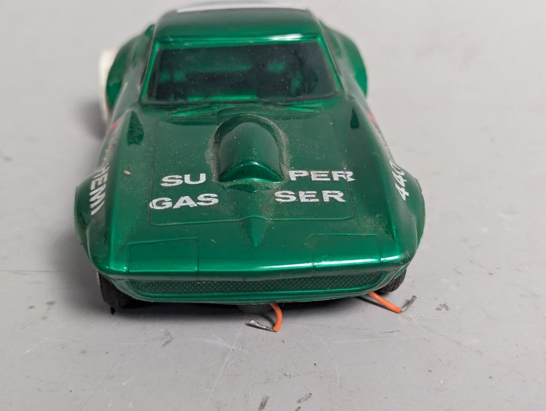 Vintage 1960s Corvette C2 Super Gas Drag Slot Car Collectible Model Racing - 2