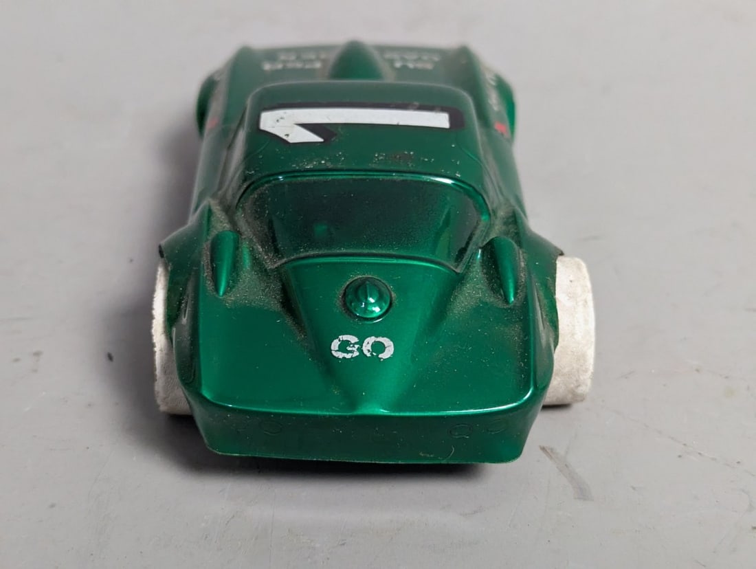 Vintage 1960s Corvette C2 Super Gas Drag Slot Car Collectible Model Racing - 4