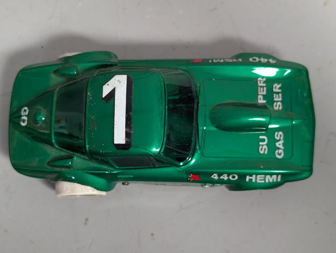 Vintage 1960s Corvette C2 Super Gas Drag Slot Car Collectible Model Racing - 5