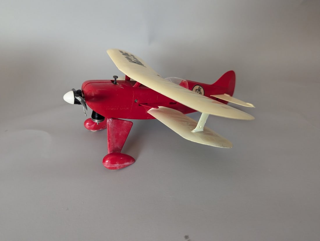 Vintage Cox Thimble Drome PT-19 Trainer Control Line Airplane with Original Box - 4