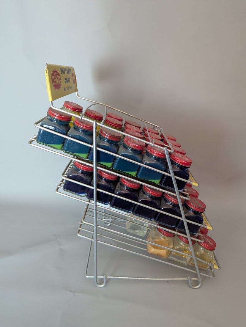 Vintage Testors Butyrate Dope Store Display Rack with 55 Bottles Collectible Memorabilia - 4