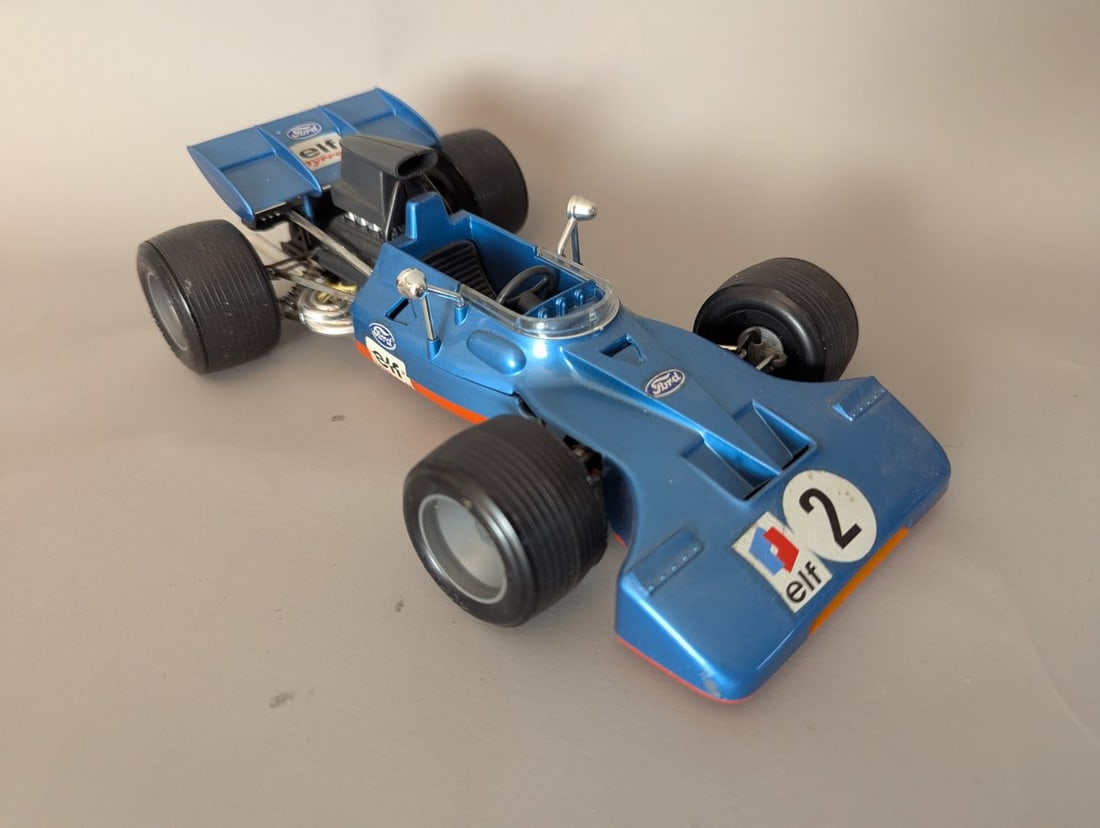 Gama Tyrrell Ford Formula 1 Race Car Model Collectible Made in Germany: **Important** Please read below description on how to avoid high shipping costs. Up for auction is a vintage Gama Tyrrell Ford Formula 1 Race Car Model (No. 356 176) measuring 9 1/2 x 5 1/2 x 3