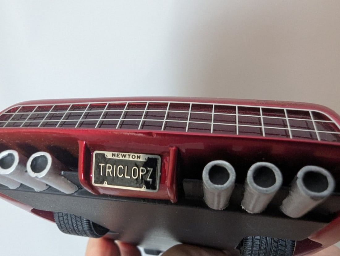 Custom Mercury Pickup Truck and Futuristic Car Hauler Trailer Model Set by Mark Jones - 10