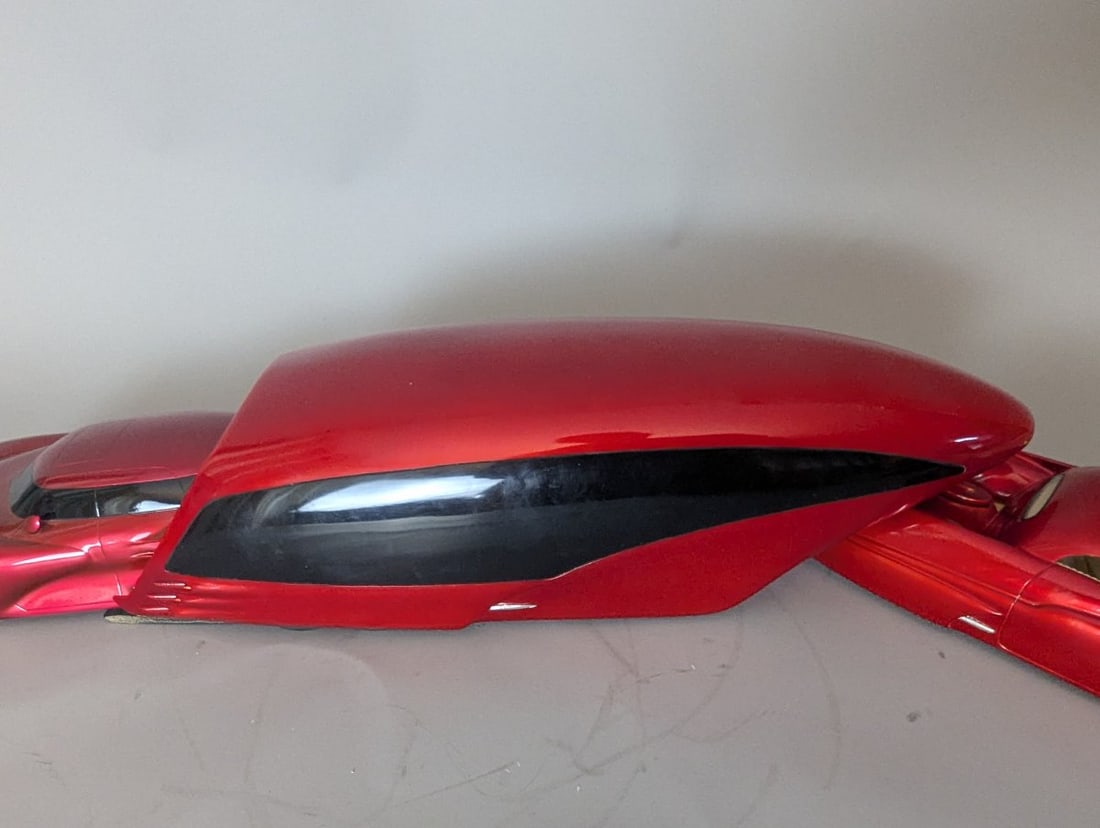 Custom Mercury Pickup Truck and Futuristic Car Hauler Trailer Model Set by Mark Jones - 3