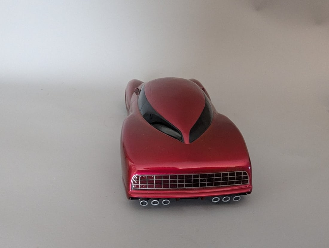 Custom Mercury Pickup Truck and Futuristic Car Hauler Trailer Model Set by Mark Jones - 6