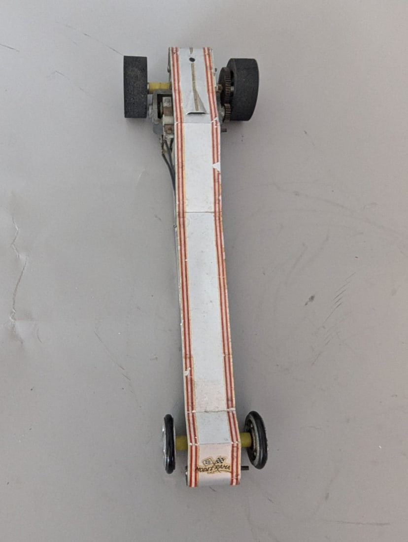 Vintage 1960s USA Model-Rama Rail Dragster Slot Car Collectible Racing Toy - 2