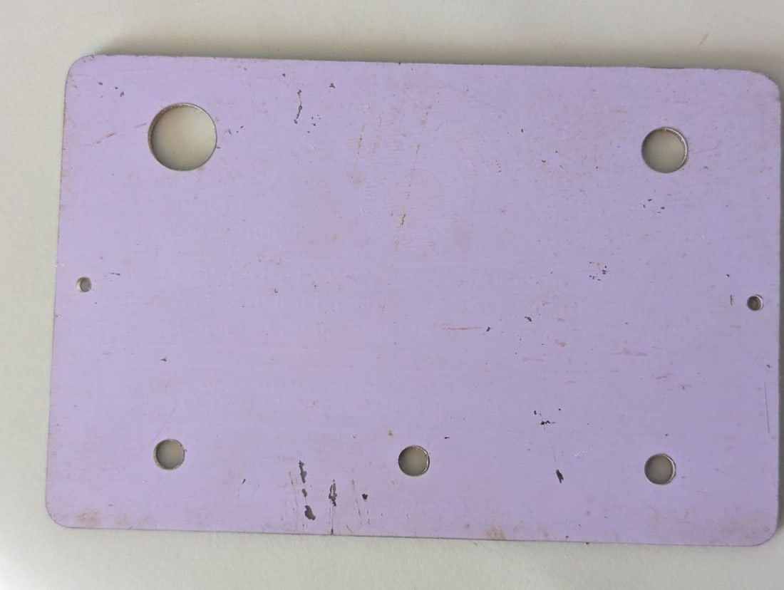 Vintage American Model Car Raceways Control Panel Plate Mid-1960s Slot Car Collectible - 2