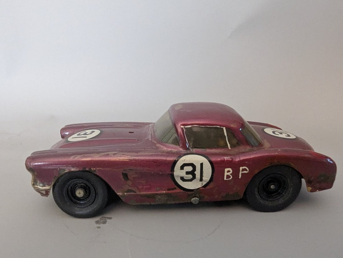 Vintage AMT Turnpike Slot Car 1957 Chevrolet Corvette Collectible Restoration Project - 3