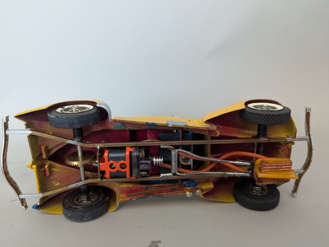Vintage Battery-Operated Auburn Speedster Slot Car 1935 Collectible Toy Car - 7