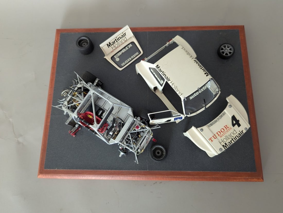 Custom Zakspeed Ford Capri Gr. 5 Race Car Diorama Unique Model Kit Display - 2