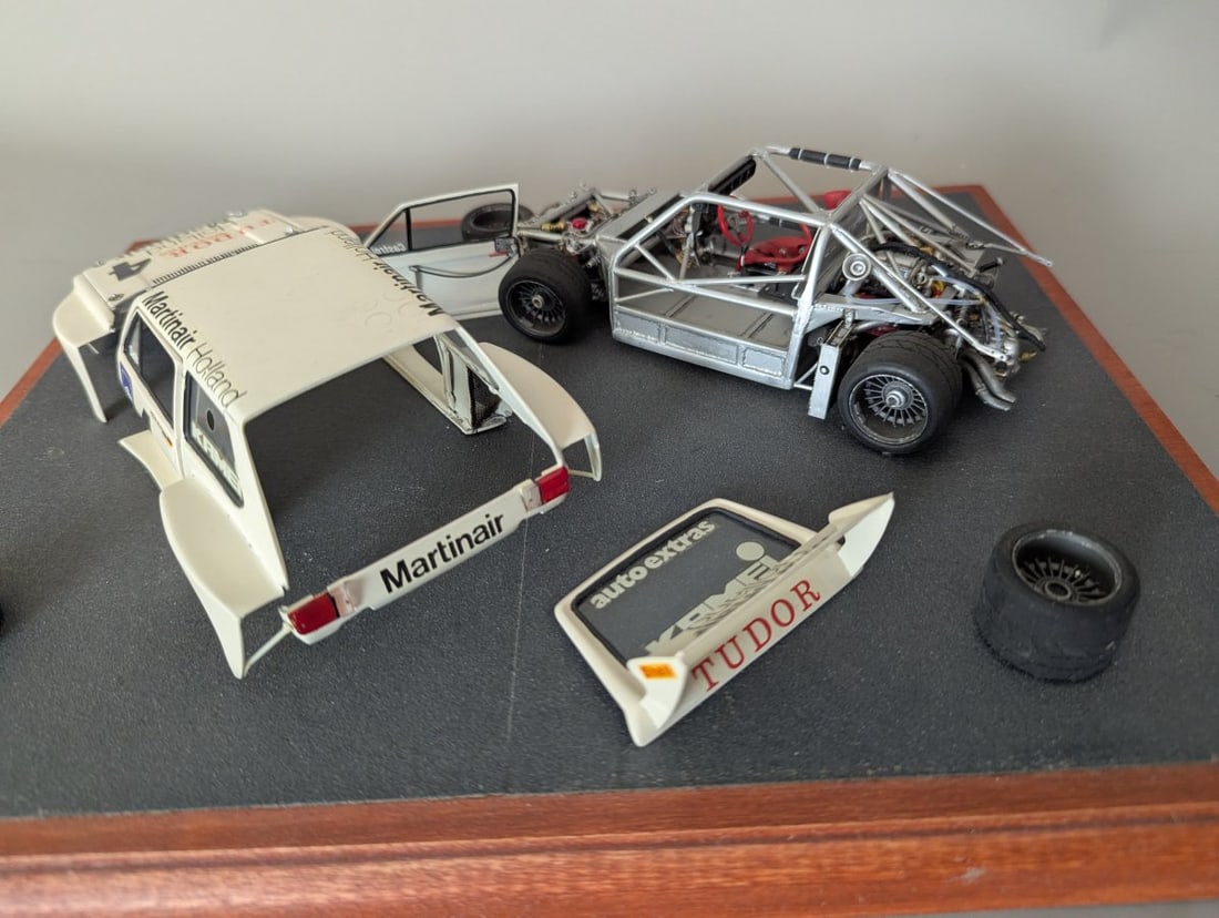 Custom Zakspeed Ford Capri Gr. 5 Race Car Diorama Unique Model Kit Display - 6