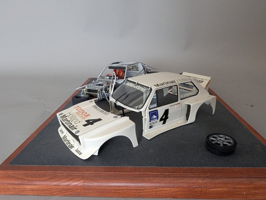 Custom Zakspeed Ford Capri Gr. 5 Race Car Diorama Unique Model Kit Display - 7