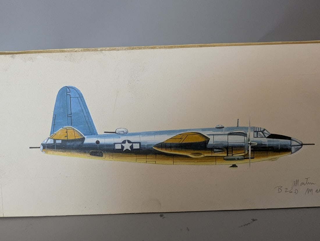 Aurora Martin B-26D Marauder Model Kit with Original Artwork Rare Collector Set - 5
