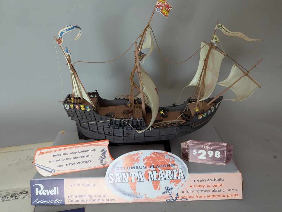 Vintage 1956 Revell Columbus Flagship Santa Maria Store Display Model for Collectors - 2