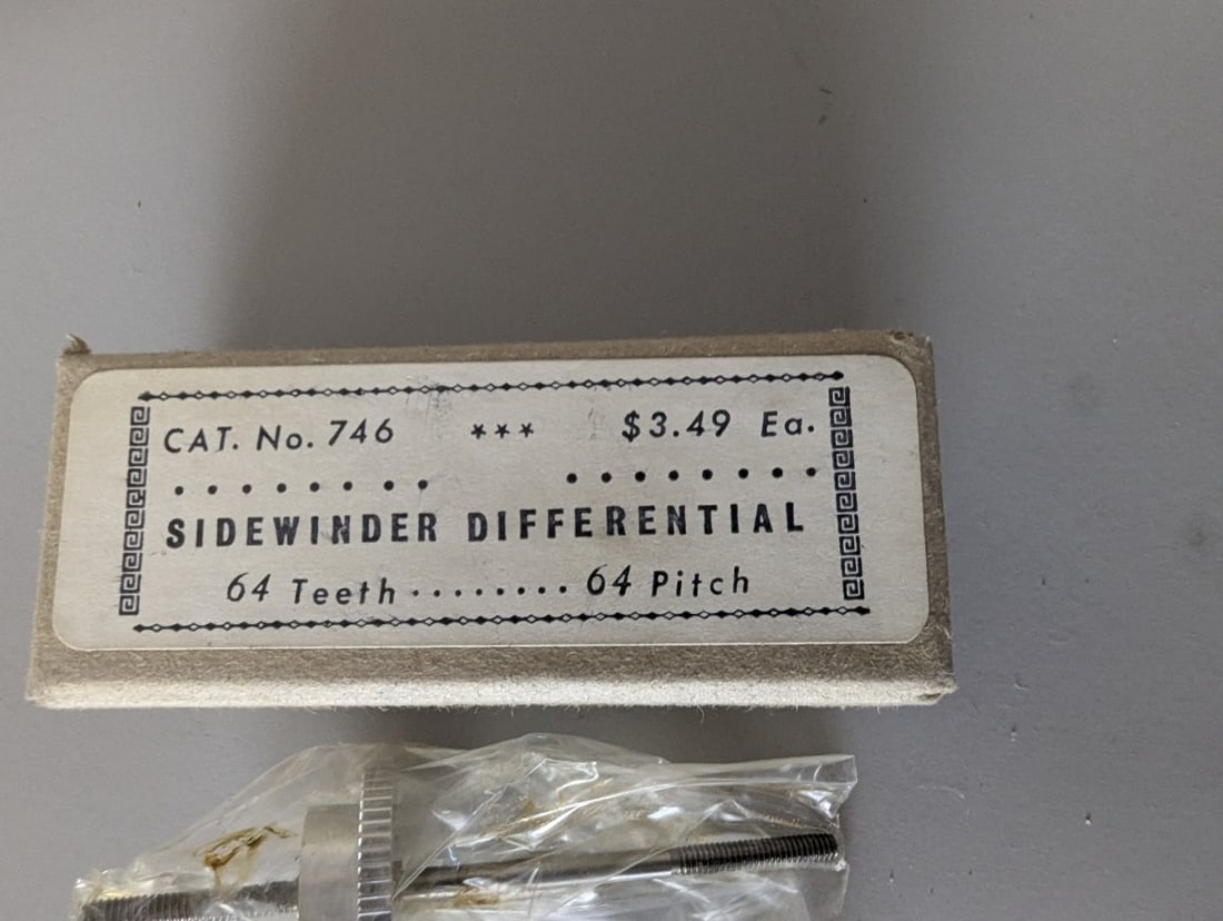 Champion Sidewinder Differential NOS Cat. No. 746 1/24 Scale Slot Car Part Vintage Collectible - 3