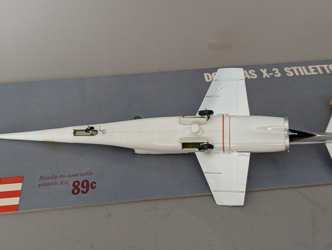 Vintage 1950s Revell Douglas X-3 Stiletto Promotional Store Display Model - 5