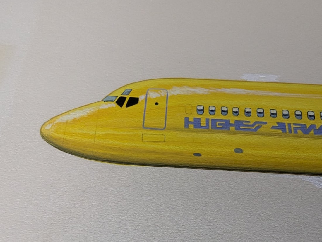 Aurora Hughes Airwest DC-9 Model Kit #386 with Signed Box Art by J. Amendola - 8