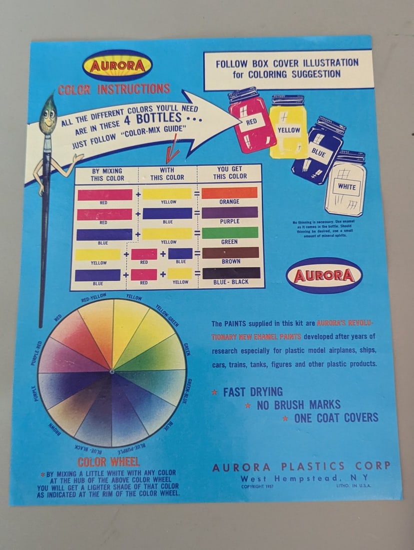 Vintage 1957 Aurora 3 Knights Plastic Assembly Model Kit Unbuilt Collectible Set - 3