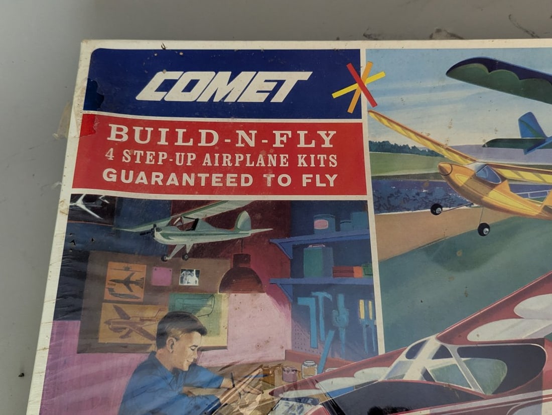 Comet Build-N-Fly 4 Step-Up Airplane Kits Vintage Model Sealed New Old Stock - 2