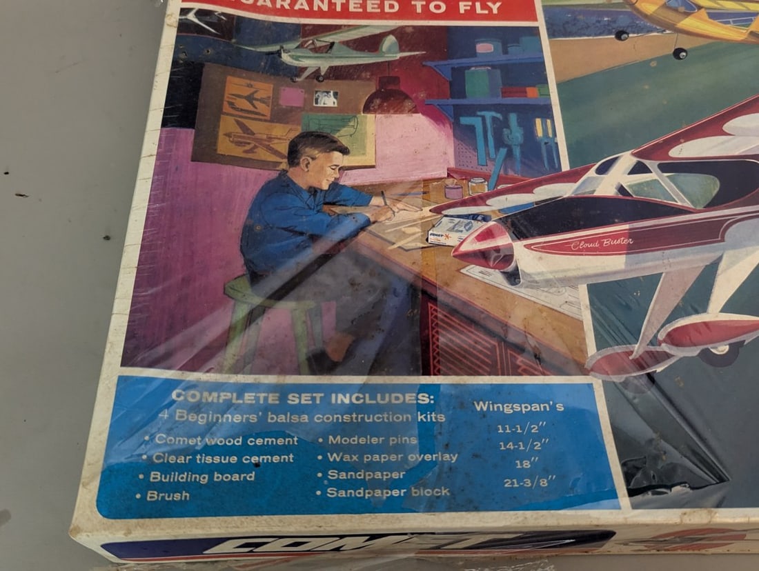 Comet Build-N-Fly 4 Step-Up Airplane Kits Vintage Model Sealed New Old Stock - 3