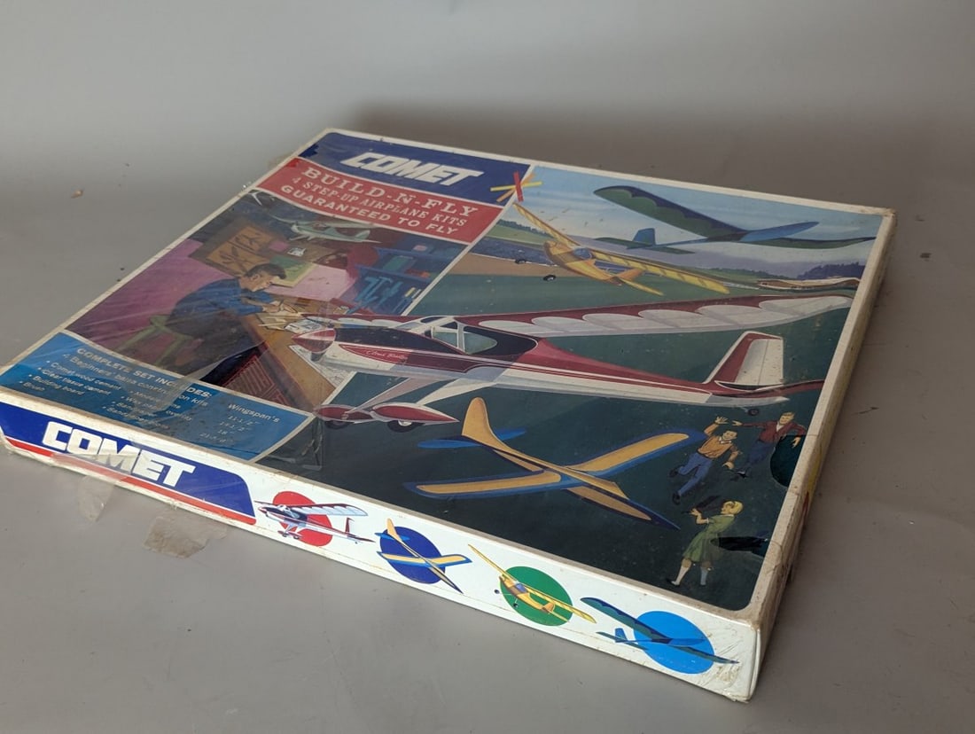 Comet Build-N-Fly 4 Step-Up Airplane Kits Vintage Model Sealed New Old Stock - 4