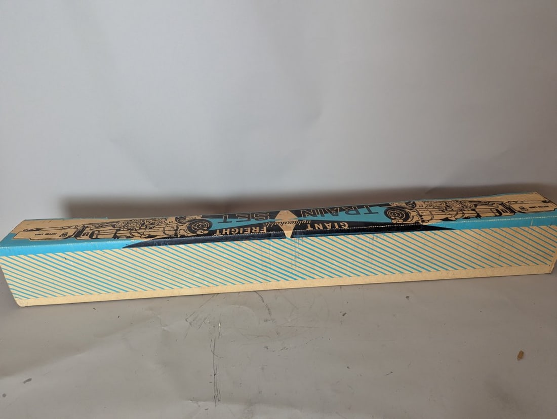 Vintage Payton Giant Unbreakable Freight Train Set New Old Stock Complete in Box - 7