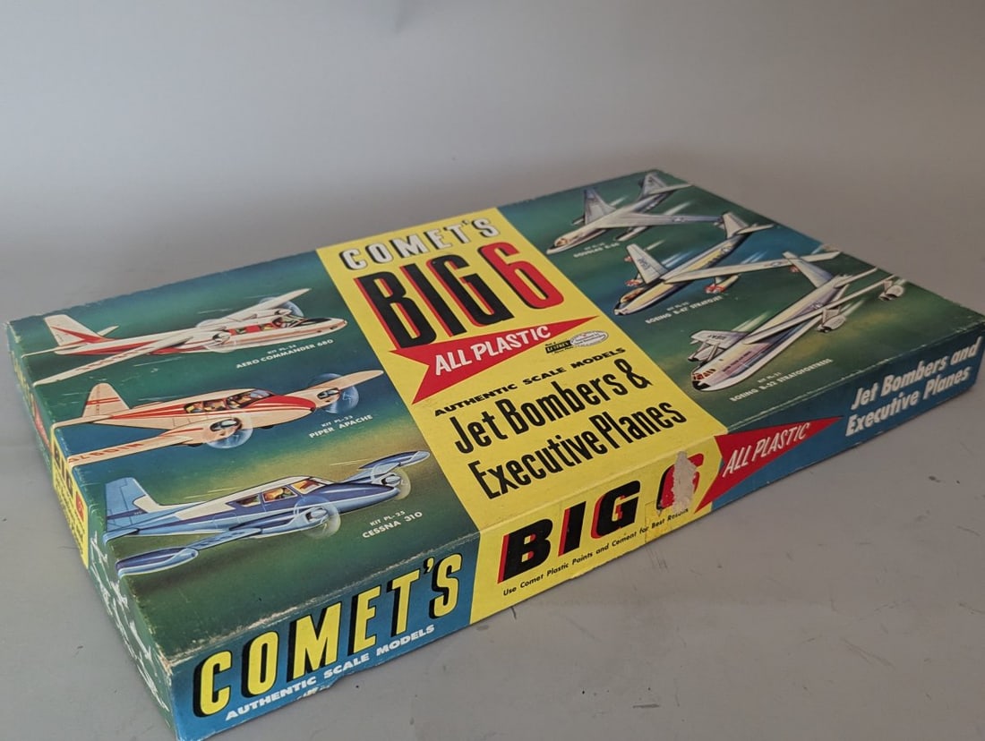 Comet's Big 6 Jet Bombers & Executive Planes Model Kit Set Vintage Collectible - 5