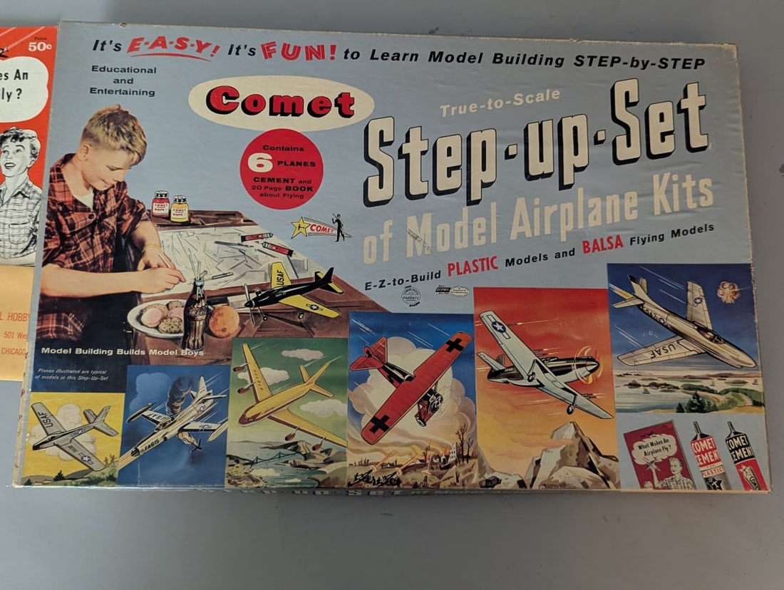 Comet Model Airplane Kits Step-Up-Set Vintage Unbuilt Collectible Hobbycraft - 2