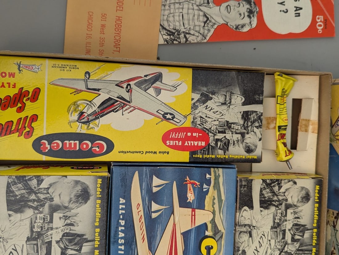 Comet Model Airplane Kits Step-Up-Set Vintage Unbuilt Collectible Hobbycraft - 3