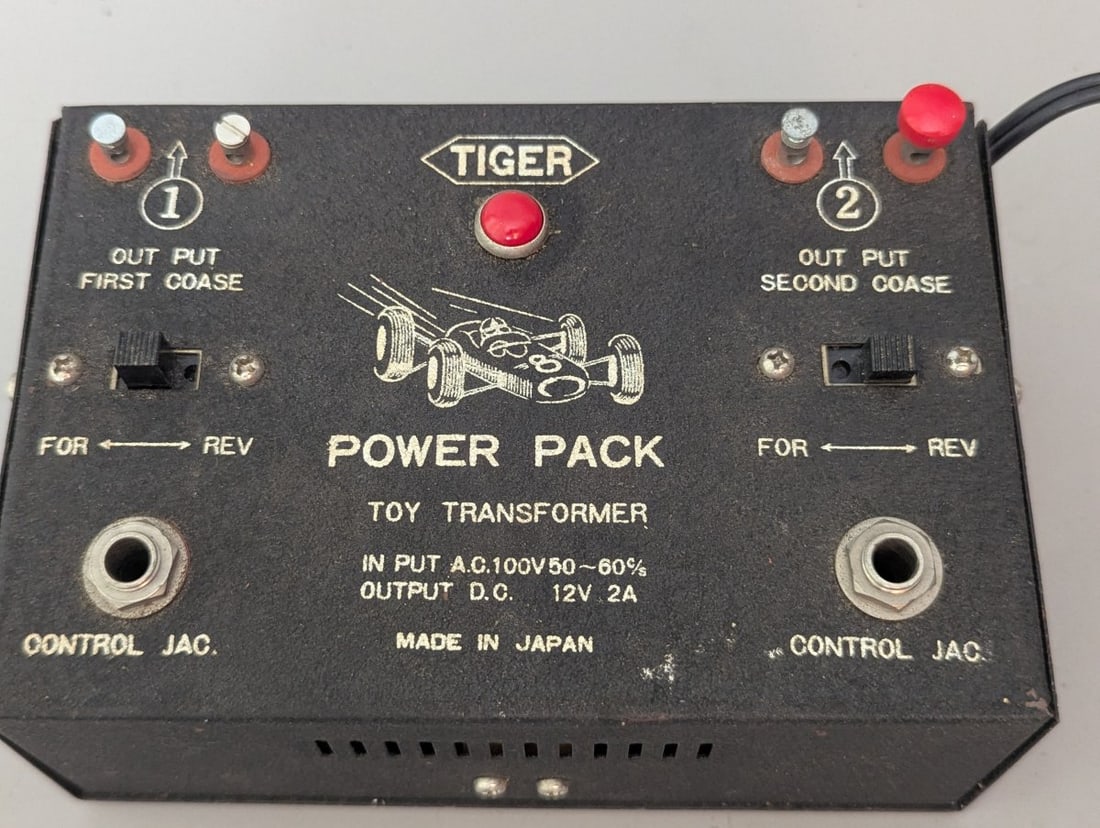 Vintage Tiger Power Pack Toy Transformer Slot Car Controller Made In Japan - 2