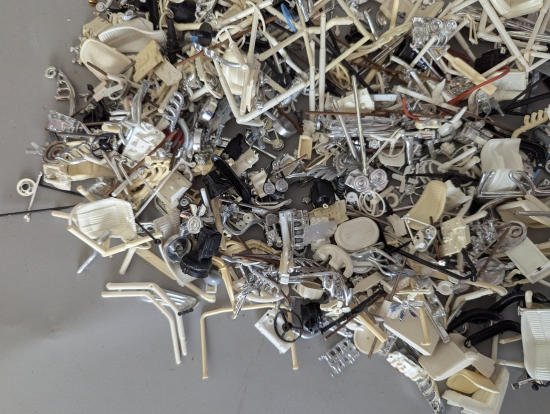 Large Lot of Vintage Plastic Model Car Parts AMT MPC Revell Hobby Restoration Kitbashing - 3