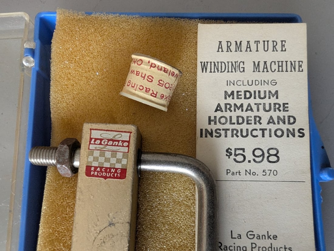 La Ganke Racing Armature Winding Machine Part No. 570 Vintage Slot Car Tool NOS - 2