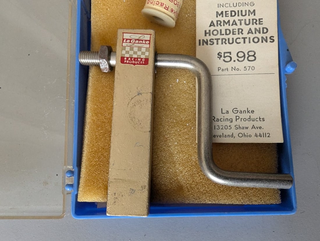 La Ganke Racing Armature Winding Machine Part No. 570 Vintage Slot Car Tool NOS - 3