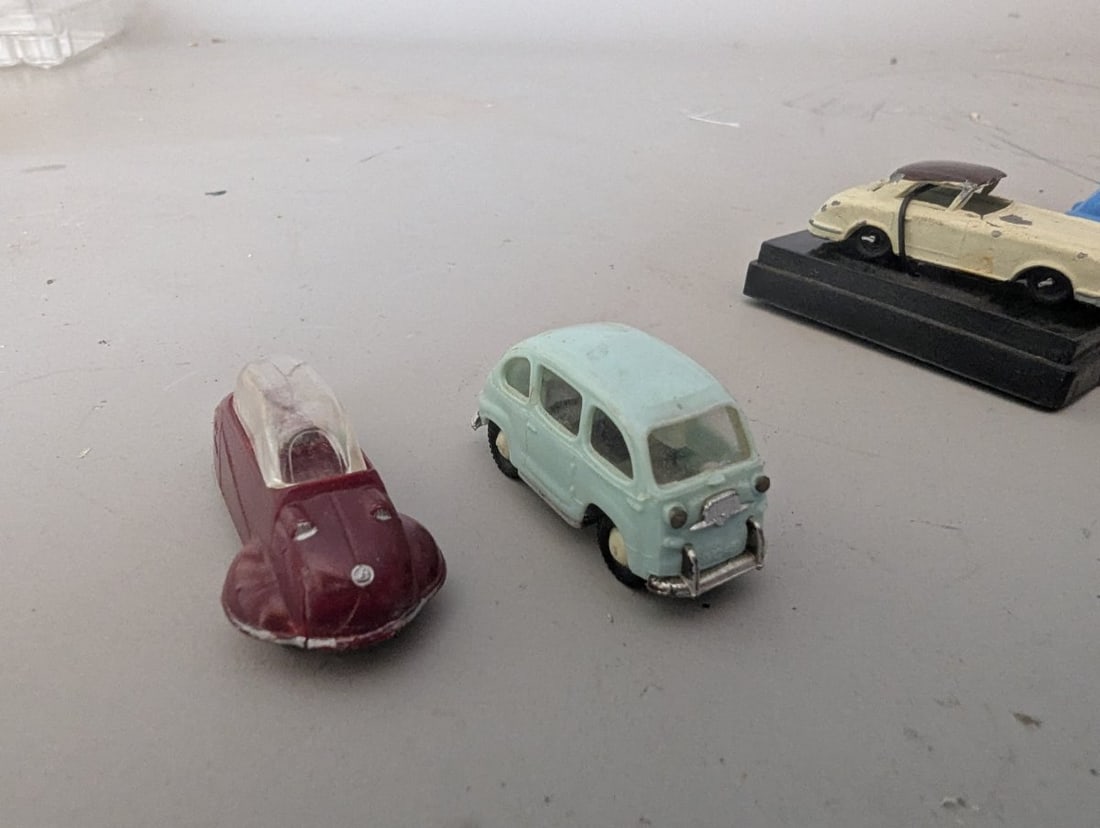 Vintage European Microcar Collection 9 Miniature Die-Cast Model Cars Siku Mini-Cars - 2