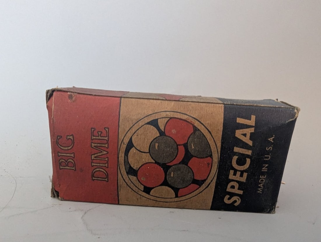 Vintage J. Pressman & Co. Big Dime Special Box of Marbles Collectible Toy - 3