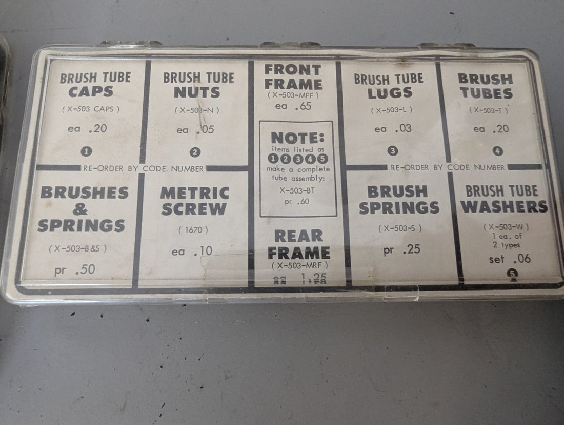 Large Collection Vintage 1960s Cox 1/32 Scale Slot Car Parts in Organizer Boxes - 10