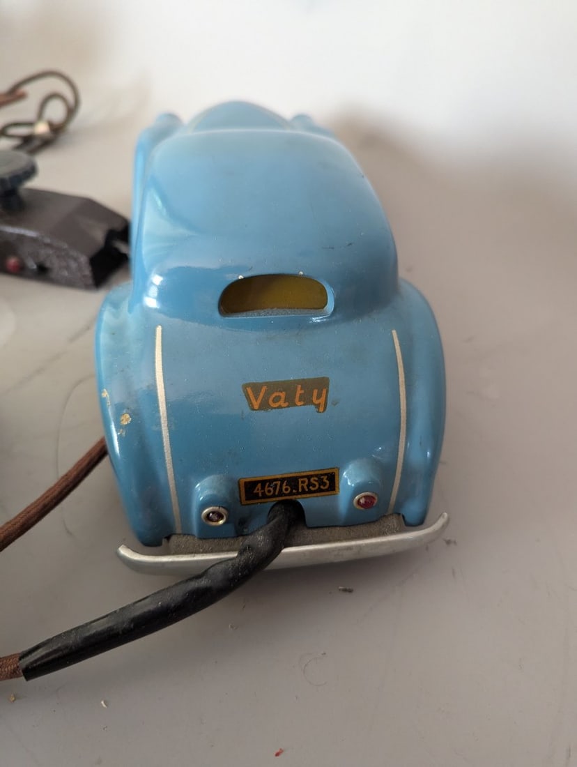 Vaty Auto Electrique Toy Car Set with Controller and Box Vintage French Collectible - 5